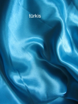 127 Satin  türkis Rest 3 Meter